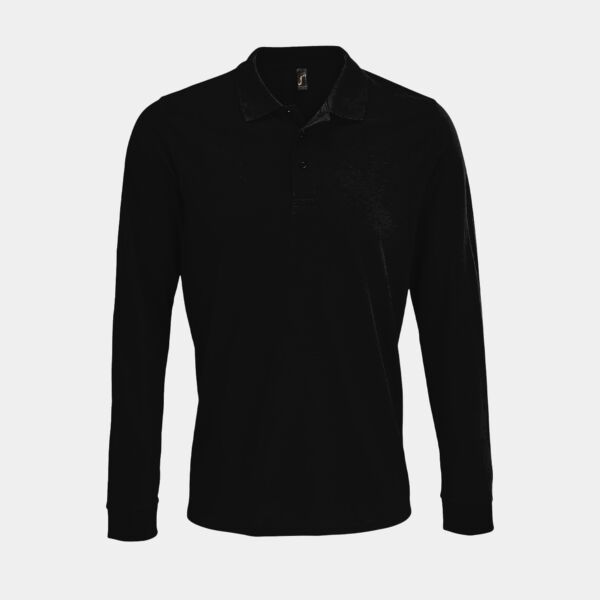 SOL'S Unisex Prime Long Sleeve Piqué Polo Shirt Thumbnail
