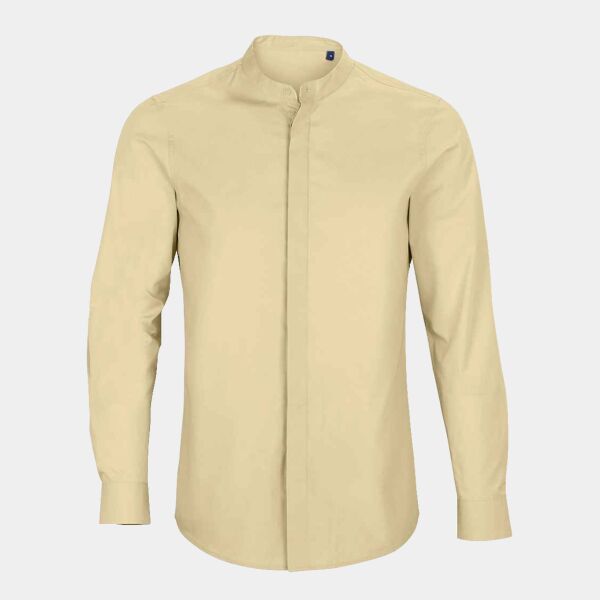 NEOBLU Bart Mao Collar Long Sleeve Poplin Shirt Thumbnail