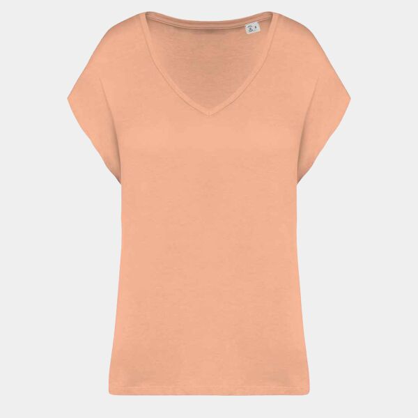 Native Spirit Ladies Oversized V Neck T-Shirt Thumbnail