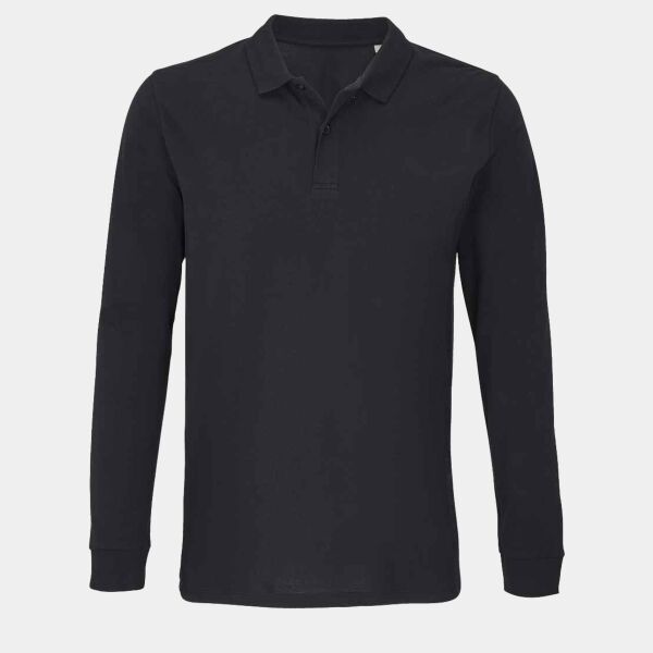 SOL'S Unisex Planet Long Sleeve Piqué Polo Shirt Thumbnail