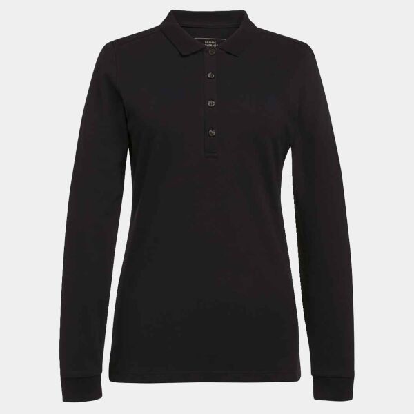 Brook Taverner Ladies Anna Long Sleeve Polo Shirt Thumbnail