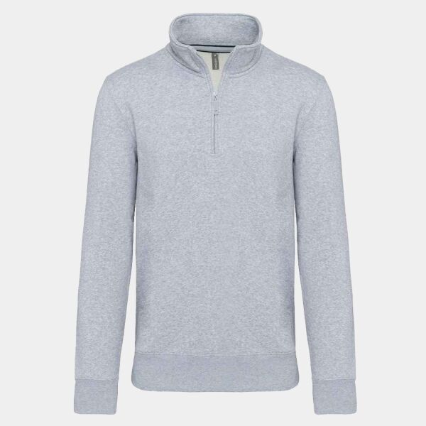 Kariban Zip Neck Sweatshirt Thumbnail