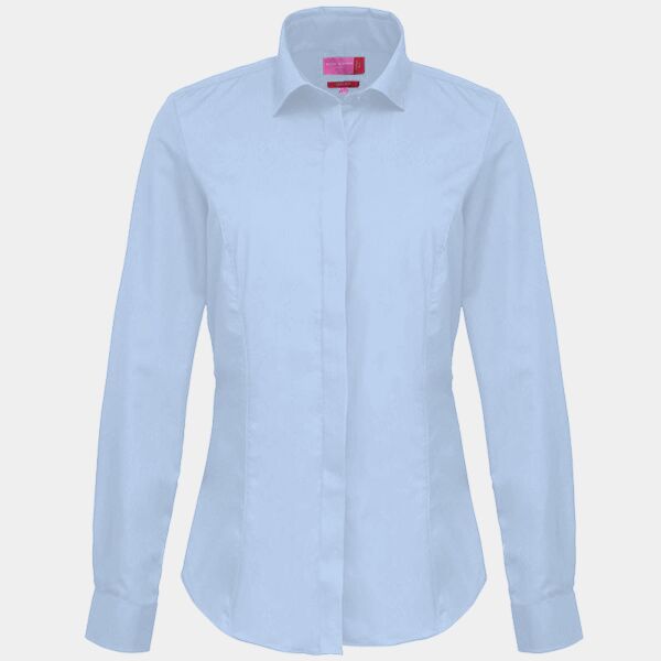 Brook Taverner Ladies Albany Long Sleeve Classic Oxford Shirt Thumbnail