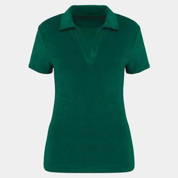 Native Spirit Ladies Terry Towel Polo Shirt Thumbnail