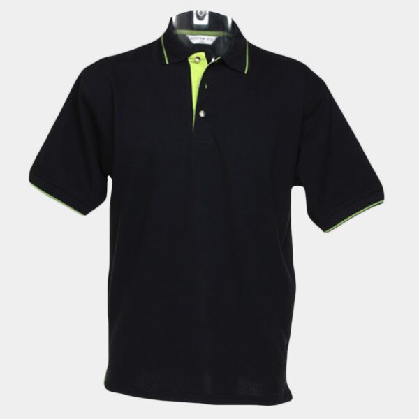 Kustom Kit St Mellion Tipped Cotton Piqué Polo Shirt Thumbnail