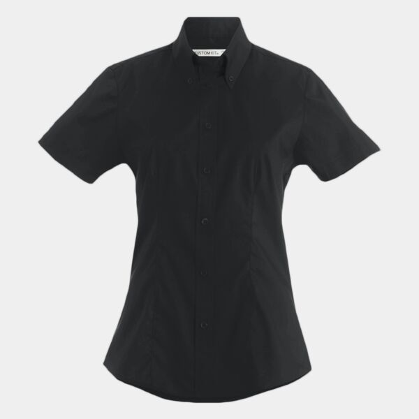 Kustom Kit Ladies Premium Short Sleeve Tailored Oxford Shirt Thumbnail
