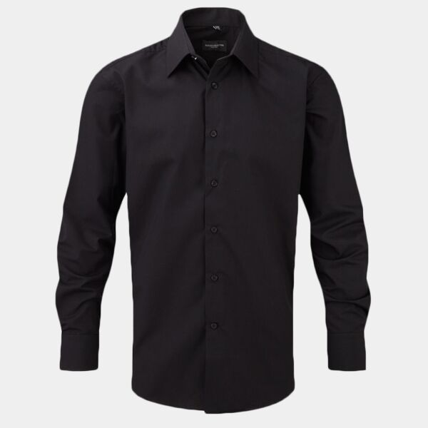 Russell Athletic Collection Long Sleeve Tailored Poplin Shirt Thumbnail