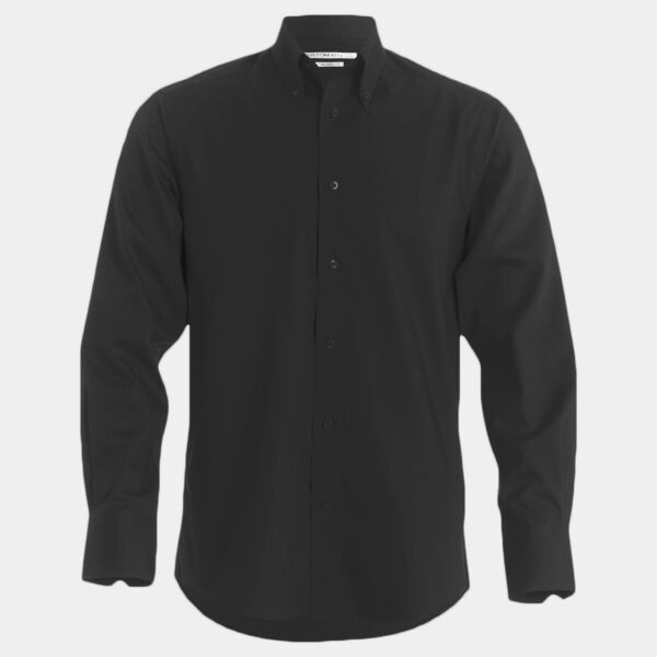 Kustom Kit Premium Long Sleeve Tailored Oxford Shirt Thumbnail