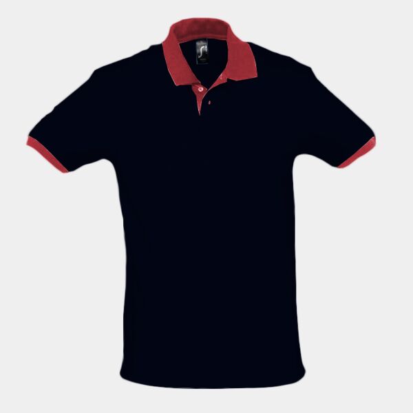 SOL'S Prince Contrast Cotton Piqué Polo Shirt Thumbnail