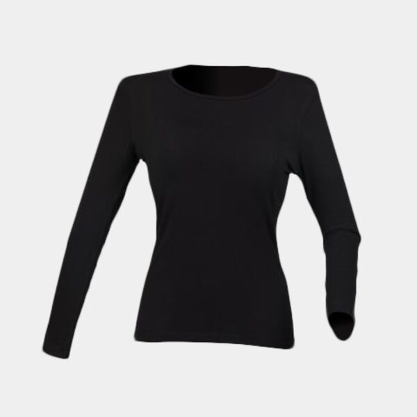 SF Clothing Ladies Feel Good Long Sleeve Stretch T-Shirt Thumbnail
