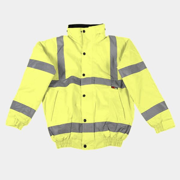Warrior Hi-Vis Fleece Lined Bomber Jacket Thumbnail