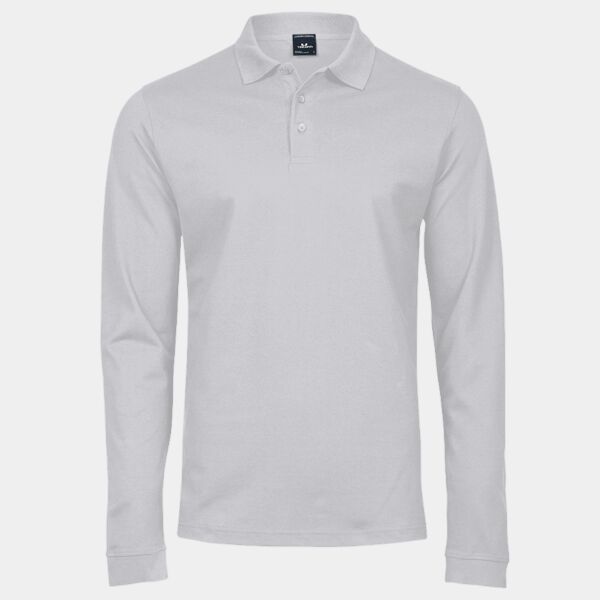 Tee Jays Luxury Stretch Long Sleeve Polo Shirt Thumbnail