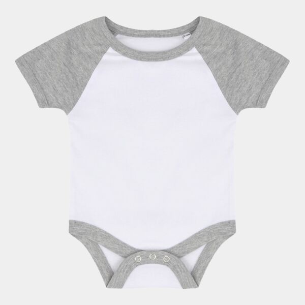 Larkwood Essential Short Sleeve Baby Baseball Bodysuit Thumbnail