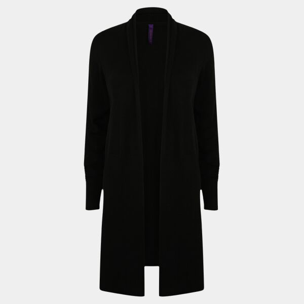 Henbury Ladies Longline Open Cardigan Thumbnail