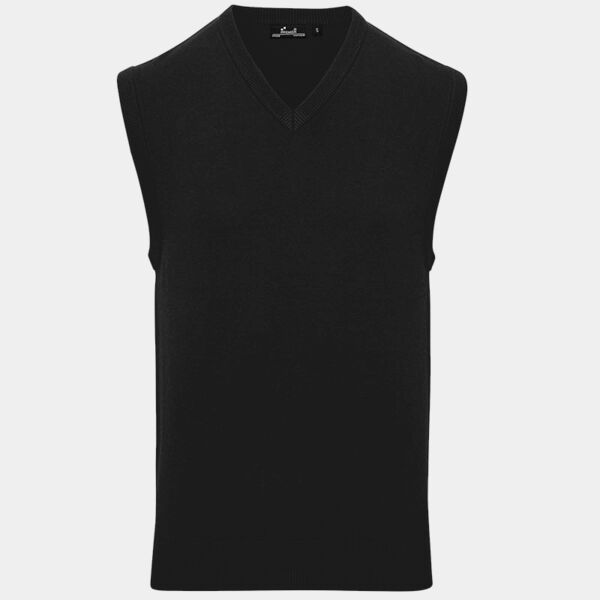 Premier Sleeveless Cotton Acrylic V Neck Sweater Thumbnail